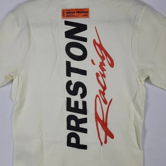 Heron Preston Cream Short Sleeve Tee